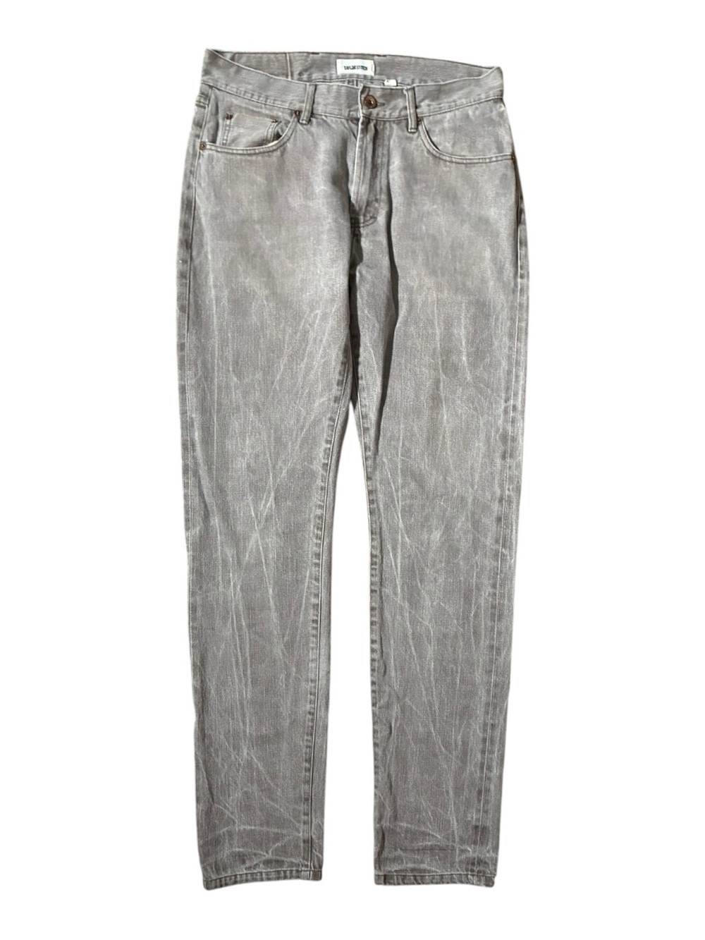 Taylor Stitch Slim Fit Selvedge Denim Jeans Washed Gray